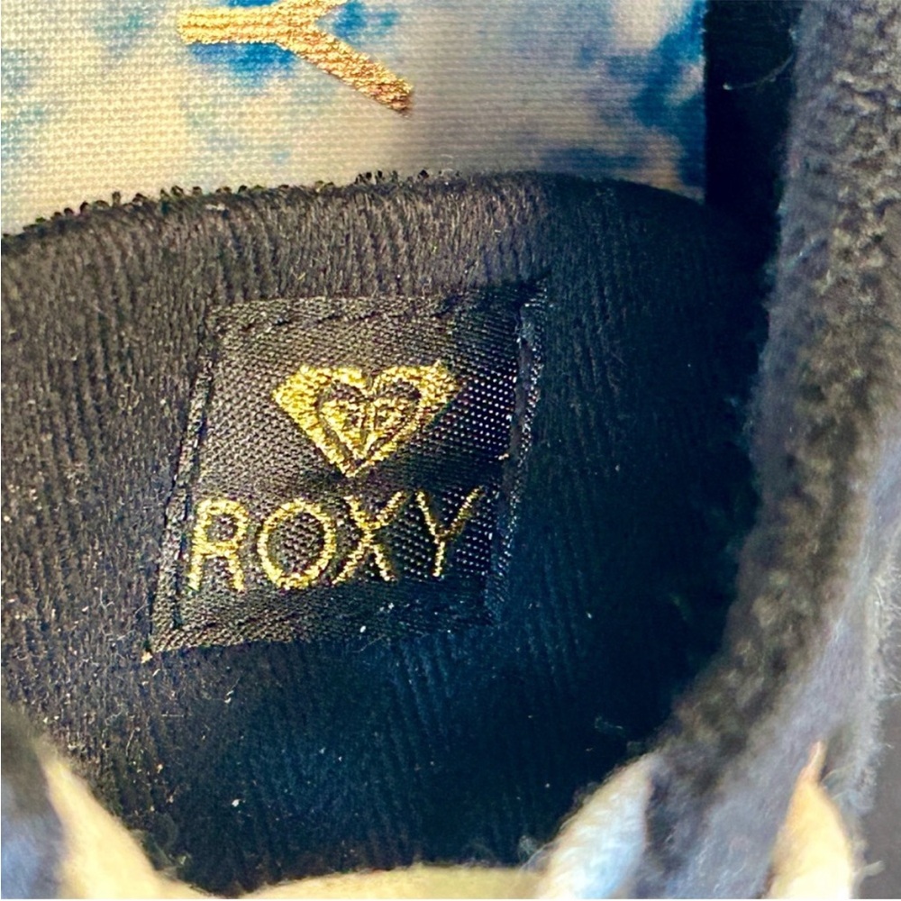NWT! Roxy Pierview Black Canvas Lace Up Low Top Cushion Sneaker Size 9 -No Box - Picture 8 of 12